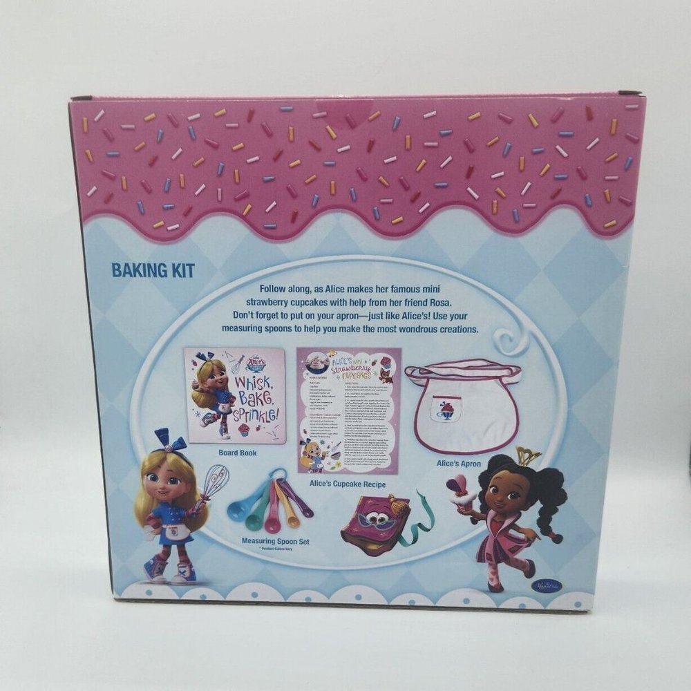 NEW Disney Junior Alice's Wonderland Bakery Baking Kit w/ Apron - Picture 2 of 2